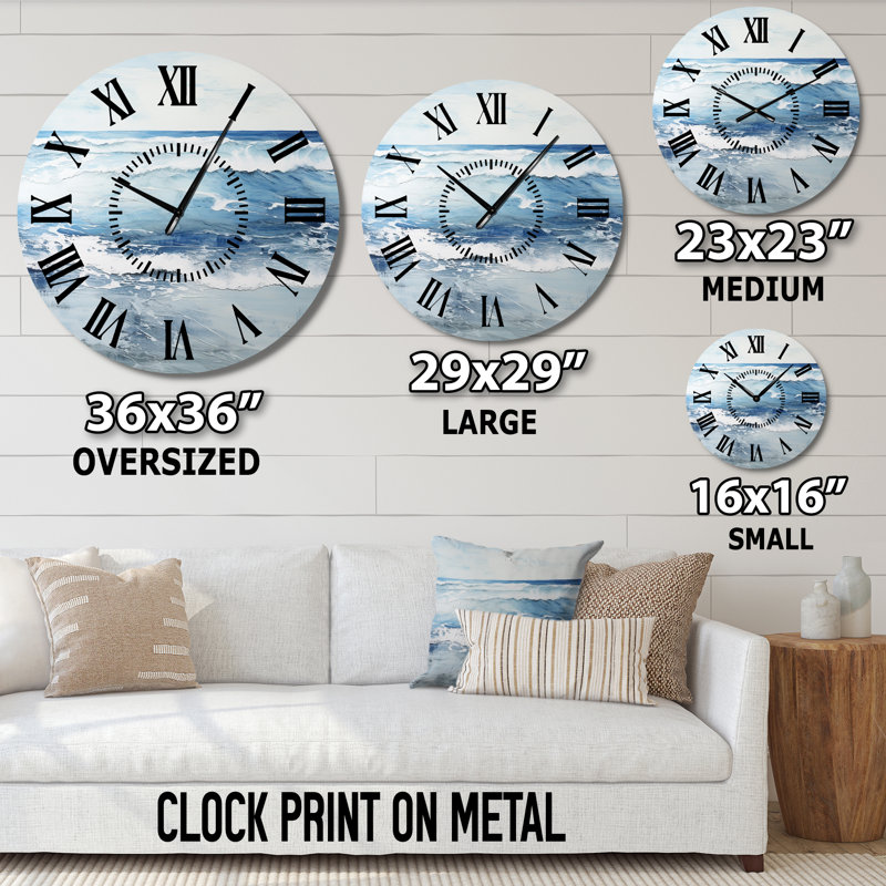 Horloge murale bord de mer, Grand