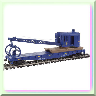 HO Scale Logging Crane Flatcar 17104
