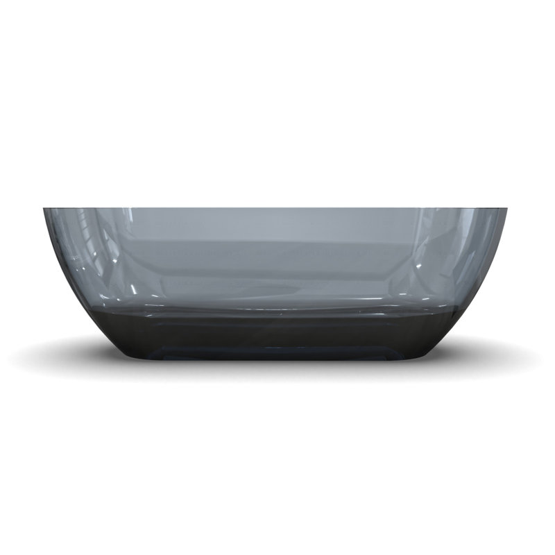 freestanding solid surface soaking bathtub
