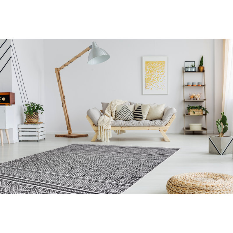 Shortridge Southwestern Flatweave Area Rug, Rectangular 80 x 150cm