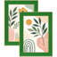 Cadre photo vert, verre véritable-44641618-44641622