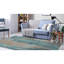 Tapis bleu en laine touffeté à la main Tasley-1206400895
