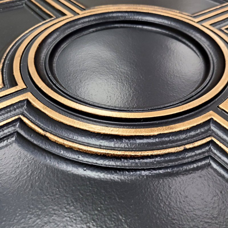 Carreau de plafond en PVC bleu / or 2,08 pi x 2,08 pi