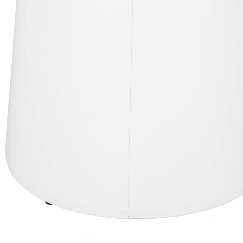 Outdoor Metal End table, White
