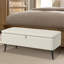Polyester Upholstered Bench with Flip Top-1810592259