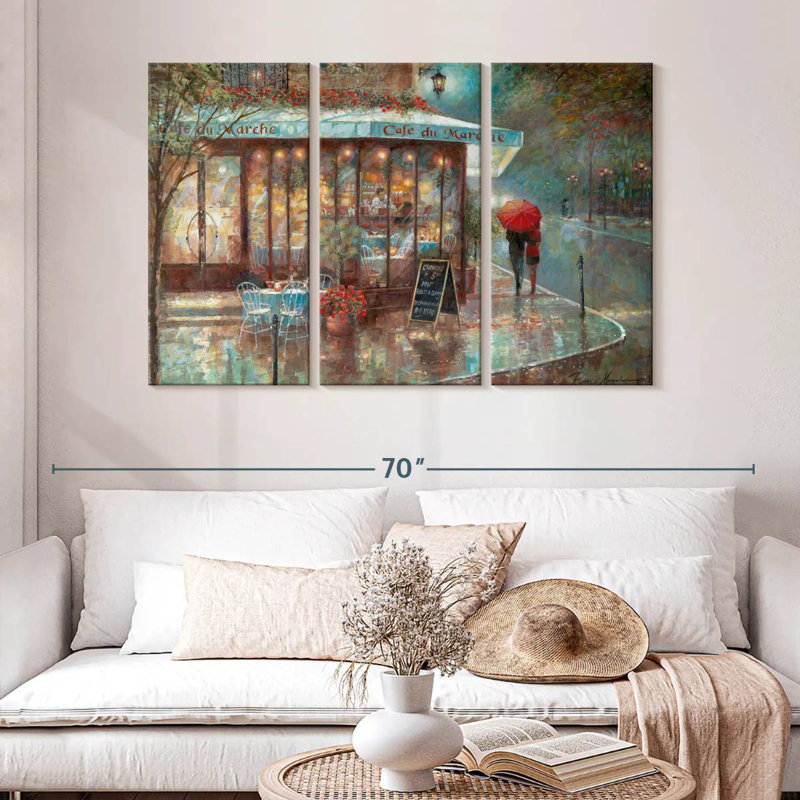 Sireci Cafe Du Marche, 32" H x 50" W