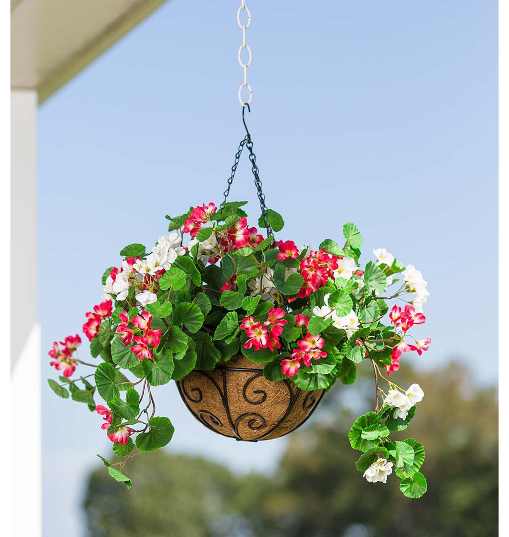 12'' Faux Foliage Plant in Basket Plow & Hearth