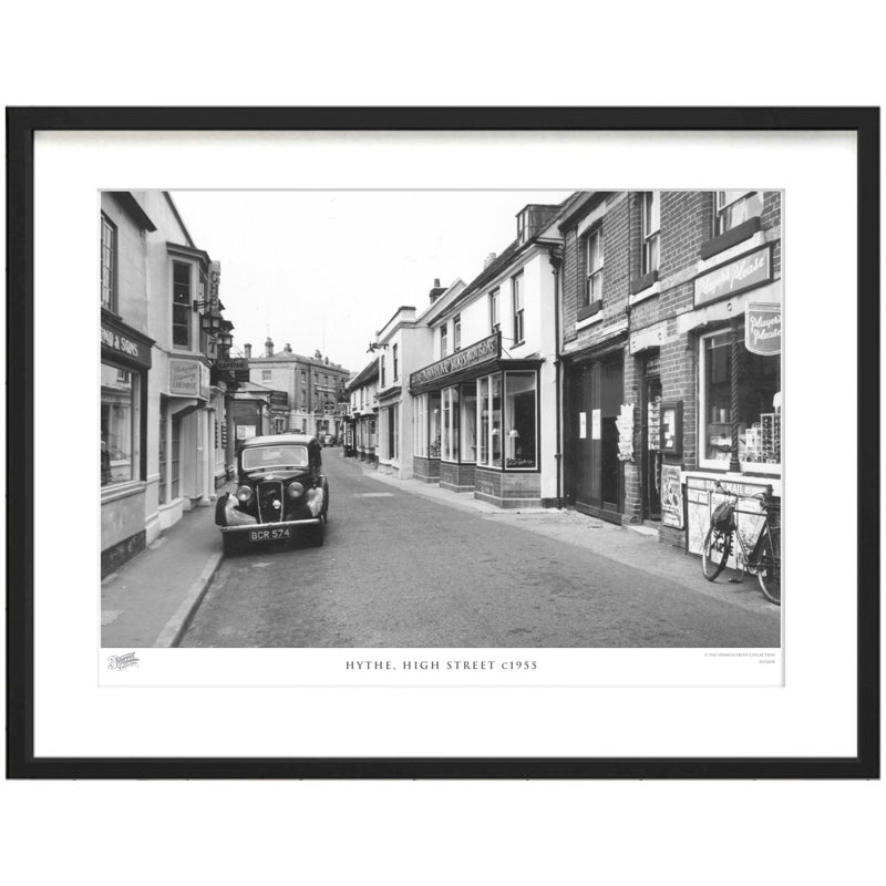 Hythe, High Street C1955 by Francis Frith - Single Picture Frame Print, 28cm H x 36cm W x 2.3cm D