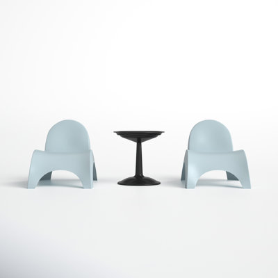 Ameswood Plastic Chaise Lounge Set with Table
