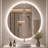 Round Dimmable Anti-Fog LED Vanity Mirror-89830428