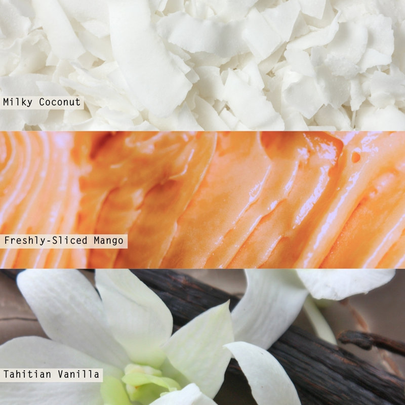 ILLUME Essentials Collection, Coconut Milk Mango Ceramic Flower, Ceramic Flower