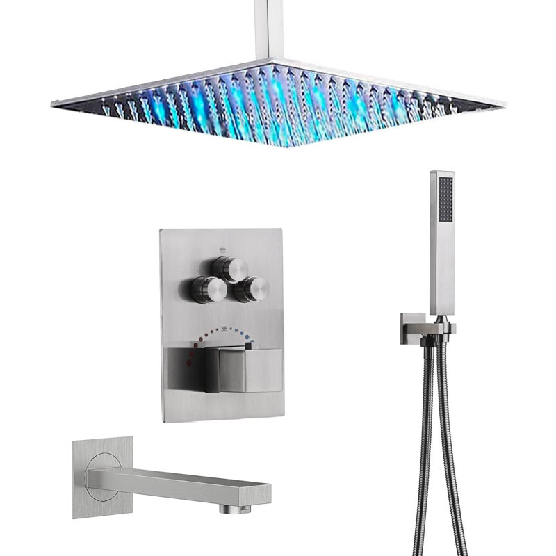 All-In-One Kit with Rough in-Valve, Brushed Nickel