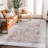 Vintage Transitional Boho Machine Washable Area Rug-2022945192