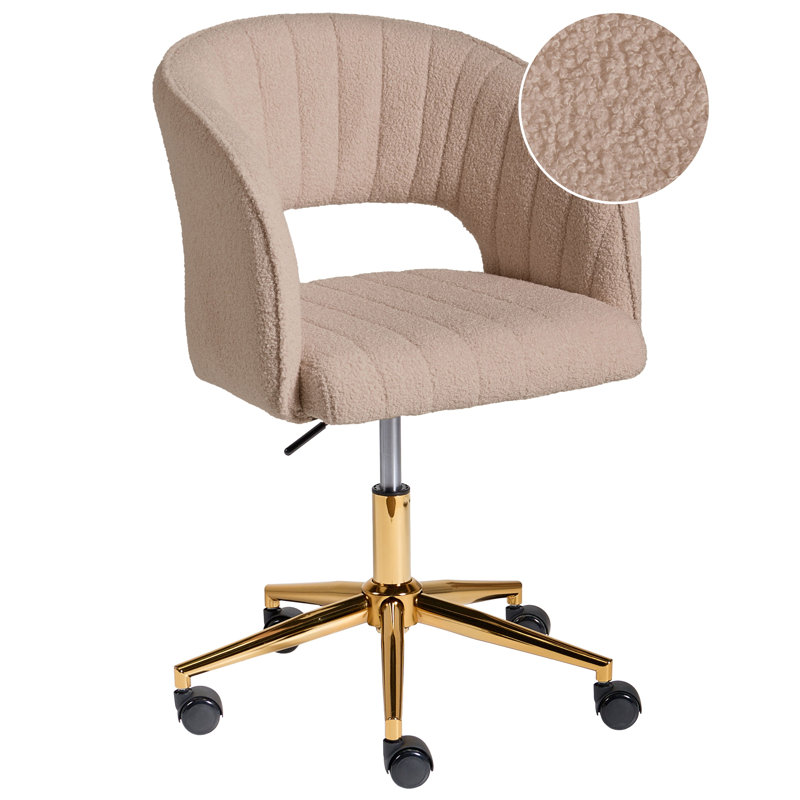 Beliani Katonah Boucle Office Chair
