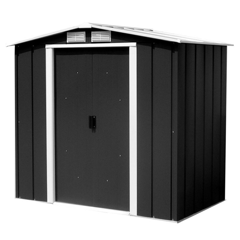 Salford Metal Garden Shed, Anthracite Grey