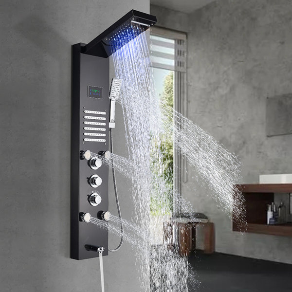 Senlesen 43.7'' Shower Panel with Fixed Shower Head | Wayfair