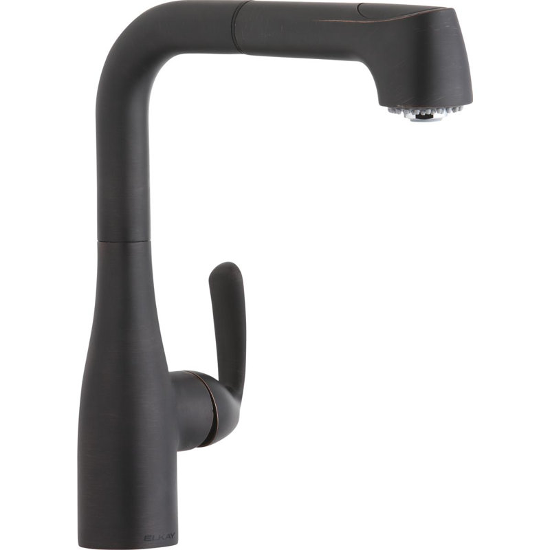 Gourmet Single Hole Pull Out Bar Faucet, Oil Rubbed Bronze