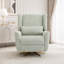 Fauteuil inclinable électrique pivotant avec revêtement Boucle et base dorée-1213972560