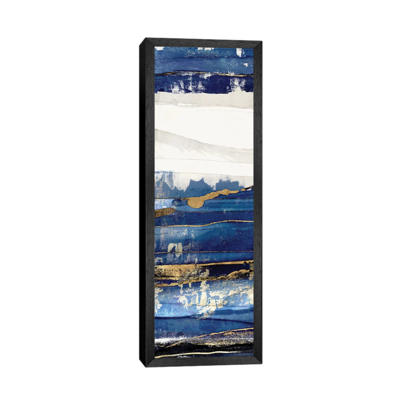 Ultramarine I by Isabelle Z - Panoramic Print on Canvas, 121.92 cm H x 40.64 cm W, Black Framed