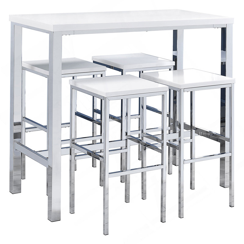 Ensemble de bar 5 pièces au design épuré et durable pour une réception élégante.