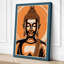 Buddha in Orange Modern - Wrapped Canvas-682152064-682152117