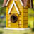 Strader Distressed Solid Wood Villa Decorative Outdoor Garden Birdhouse-1569988186