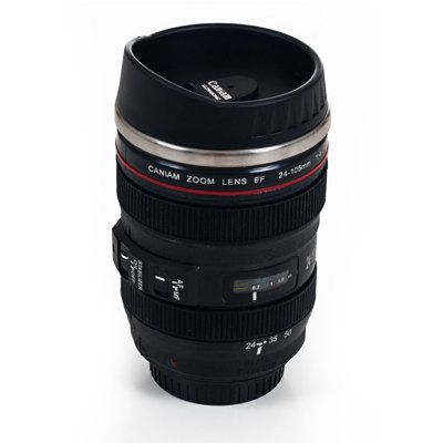 Verre pour appareil photo 12 oz. Tasse avec couvercle par Whetstone