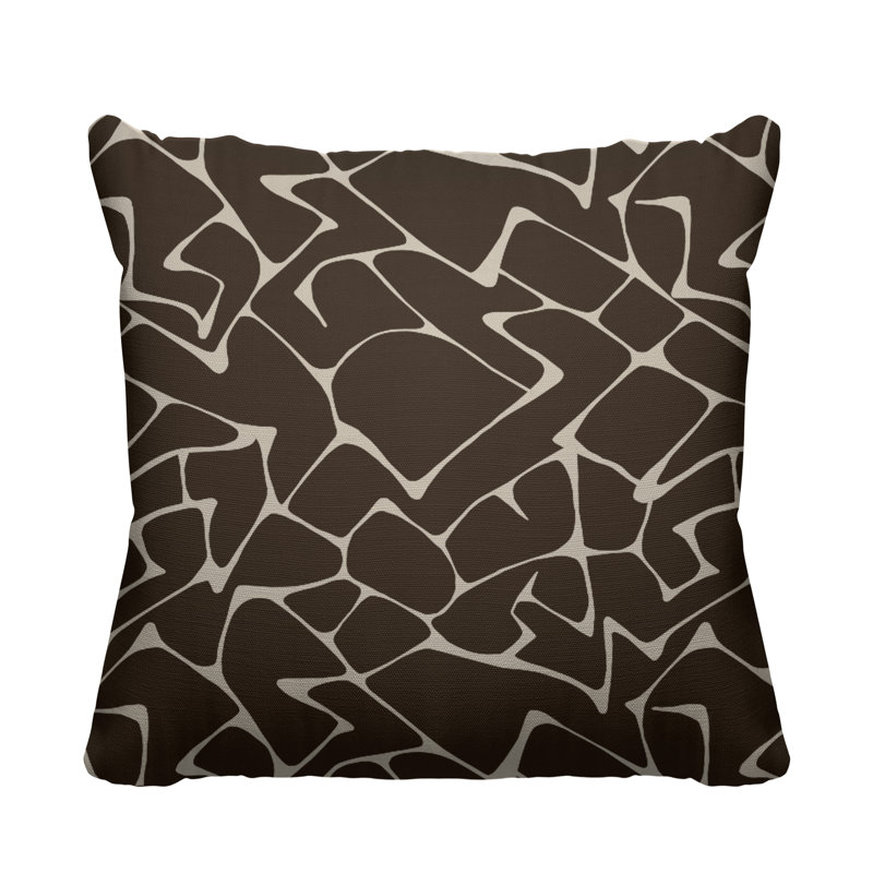 Housse de coussin d'extérieur Huxley, L 17 po x H 17 po, Chocolat
