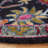 Hand Tufted Wool/Cotton Oriental Rug in Black/Pink-104135459