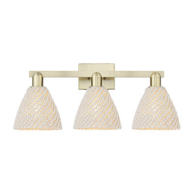 Ciesla Bath Vanity Light with Natural Fiber Shade