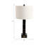 Sagebrook Home 27X14" Stacked Marble Cubes Lamp Base Switch, Black-161940937