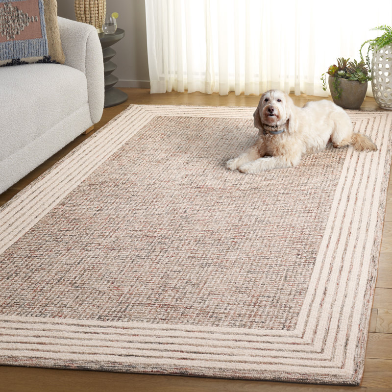 Tapis ivoire / rouge Ebony 425, Rectangle de 5 pi x 8 pi
