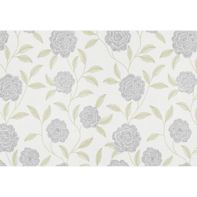 Bordure florale pelez et collez, L 66 po x l 96 po