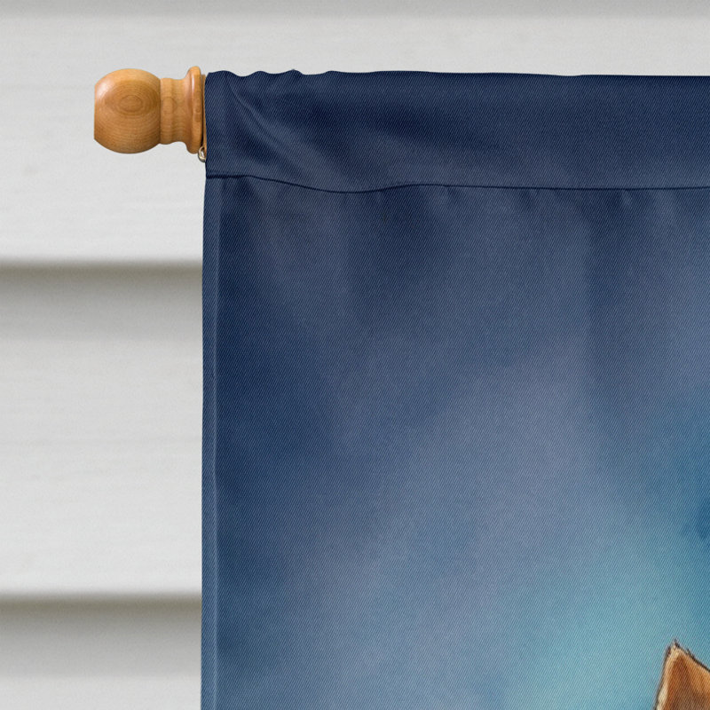 Drapeau «Happy Birthday House», Norwich Terrier