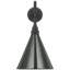 Thomas O'Brien, "Academy 20" Rex Barn Light in Matte Black with 12.5" Soft Copper Conical Savannah Shade-1885949912-1885949916