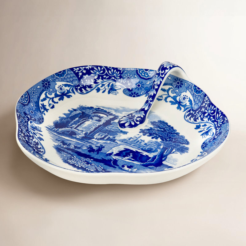 Plateau Spode bleu 8,25 po x 7,5 po