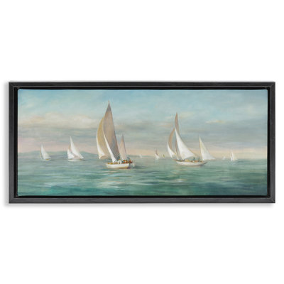 Voilier, flotte, vagues de l'océan
