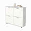 Armoire de rangement à chaussures inclinable avec plusieurs compartiments et design moderne