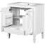 Meuble-lavabo blanc de 30 po avec lavabo, porte à fermeture en douceur de style rétro, rangement spacieux, lavabo en céramique, bois véritable et attrait, tiroir fonctionnel avec tablette, fabrication solide,-125885554