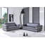 Ensemble 3 pièces de canapé, causeuse et chaise en cuir italien Monza-672265976