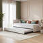 Upholstered Velvet Daybed with Trundle Bed-593657082