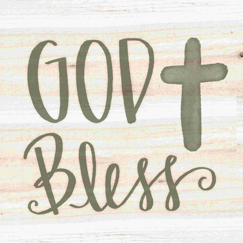 " God Bless 2 ", 12" H x 12" W  