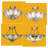 4 Light Dimmable Vintage Lotus Glass Flush Mount Ceiling Light