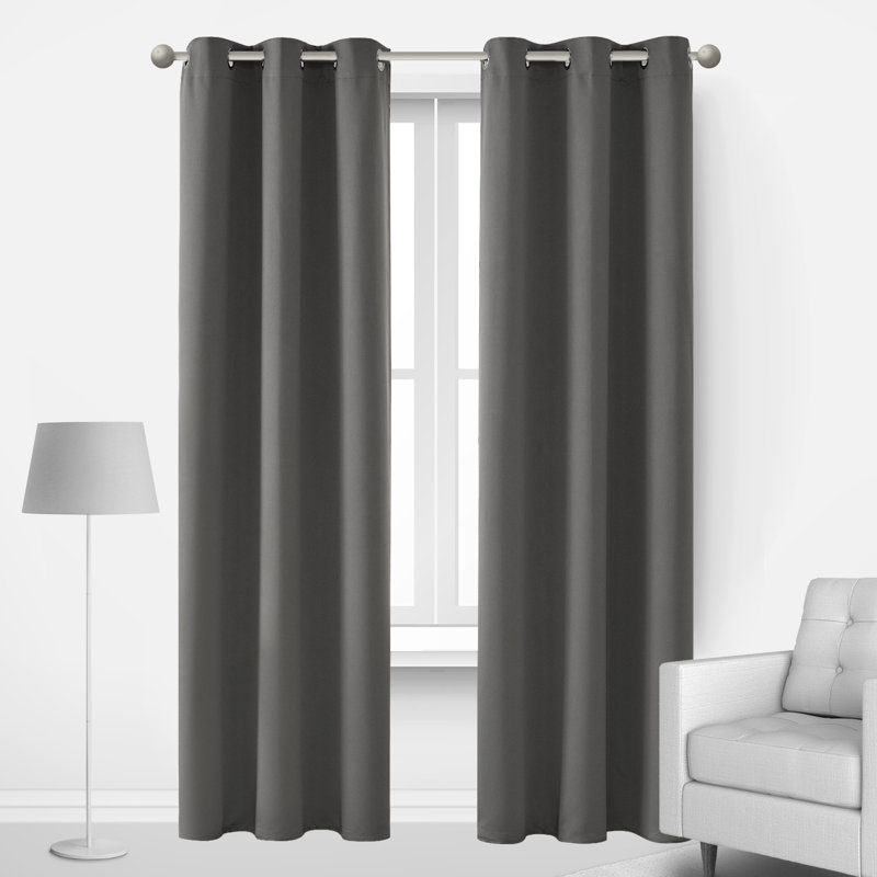 Lompoc Room Darkening Grommet Curtain Panels, Royal Blue, 42" W x 54" L