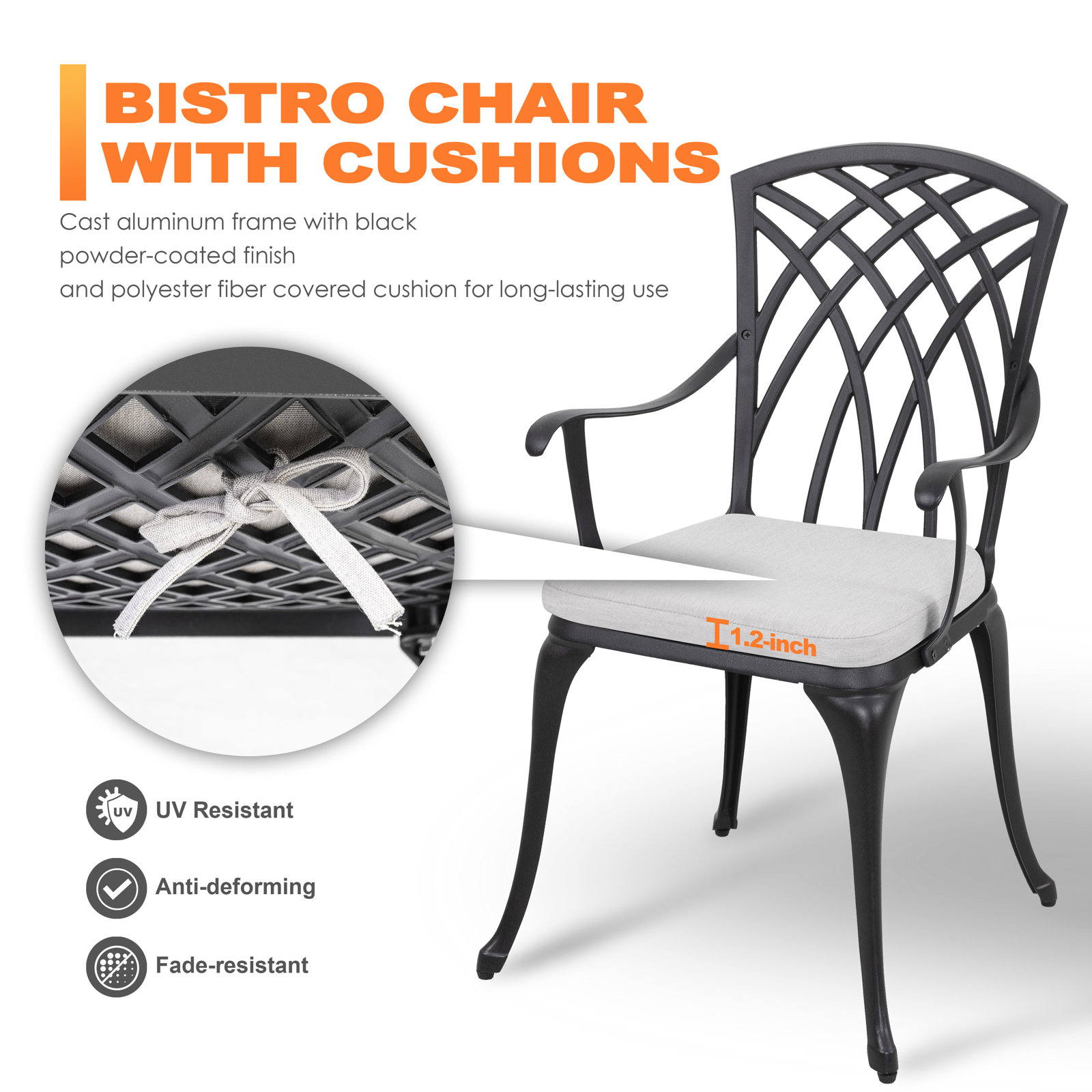 Aatifa 24'' Round 2-Person Bistro Set, Yes