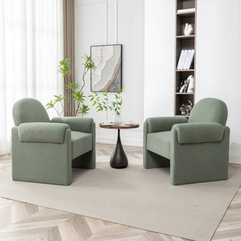 Fauteuil Bryonie, Polyester vert