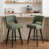 Black Footrest - Green