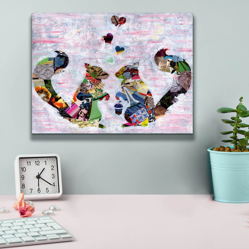 "Écureuils" par Artpoptart, H 12 po x l 16 po x P 0,75 po