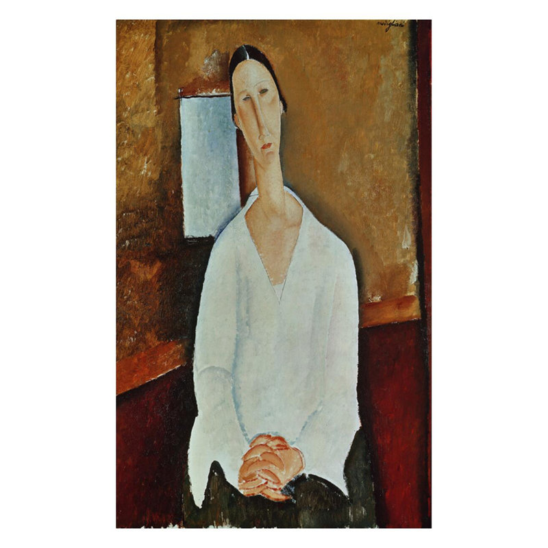 «Madame Zborowska» par Amedeo Modigliani - estampe numérique, H 28 po x l 22 po