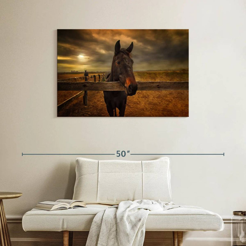 Brampt Farm Horse, 26" H x 39" W